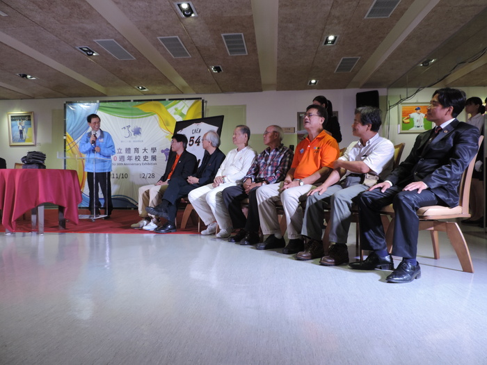 1061110體大30週年校史展開幕式體大退休老師李寧遠教授致詞